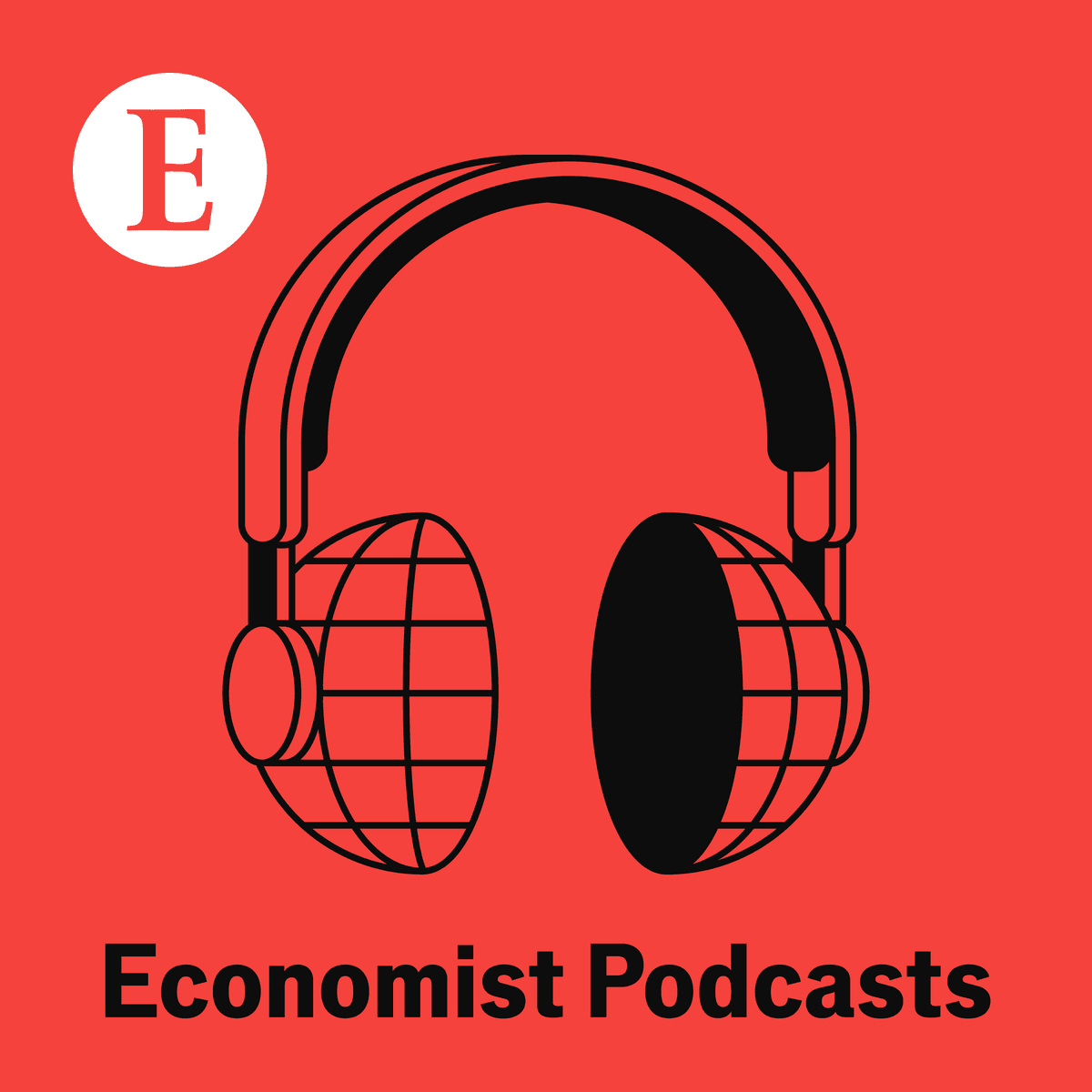 The logo for Economist Podcasts