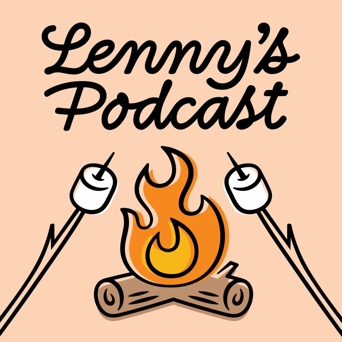The logo for Lenny's Podcast